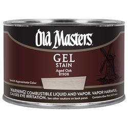 Old Masters Semi-Transparent Aged Oak Oil-Based Alkyd Gel Stain 1 pt