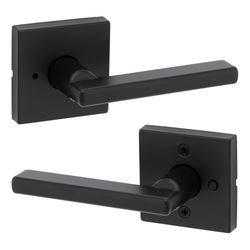 Kwikset Halifax Matte Black Privacy Lever
