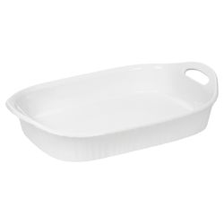 CorningWare 10.5 in. W X 16-1/8 in. L Casserole Pan White