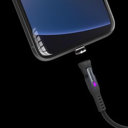 Statik 360 Pro Micro to Lightning/USB-C and Lightning to Micro/USB-C Cable 3 ft. Black