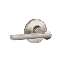 Schlage J Series Solstice Satin Nickel Passage Lever 1-3/4 in.