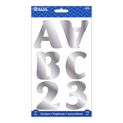 Bazic Products Alphabet and Numbers Stickers Paper 1 pk