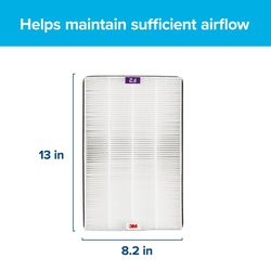 Filtrete 13 in. H X 8.2 in. W Rectangular HEPA Air Purifier Filter 1 pk