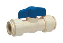 Homewerks 1/2 in. CPVC Push Fit Ball Valve Full Port T-Handle For Non-Potable Water