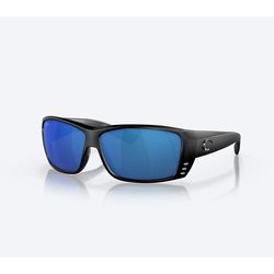 Costa Cat Cay Sunglasses Men's Blackout Frame Blue Mirror 580P Lens Polarized