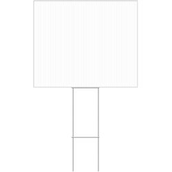 HILLMAN English White Blank Sign 20 in. H X 24 in. W