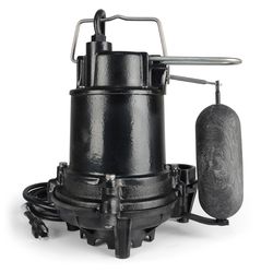 ECO-FLO 1/3 HP 3160 gph Cast Iron Vertical Float Switch AC Submersible Sump Pump 8 ft³
