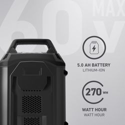 Toro 60V Flex-Force 88950 5 Ah Lithium-Ion Battery 1 pc