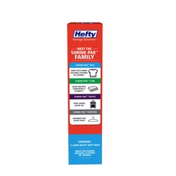 Hefty Shrink-Pak Vaccum Clear Vacuum Cube Storage Bags