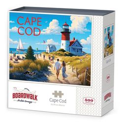 Boardwalk Iconic Places Cape Cod Jigsaw Puzzle Multicolored 500 pc