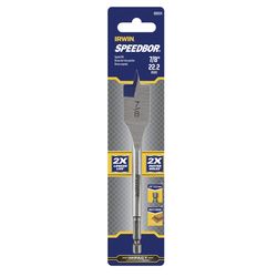 IRWIN Speedbor 7/8 in. X 6 in. L Carbon Steel Wood Boring Bit Hex Shank 1 pc