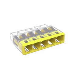 Wago 5 Port Push-In Wire Connector 10 pk