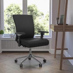 Flash Furniture Black Leather Office Chair