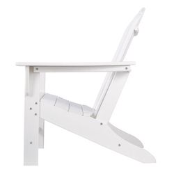Signature Design by Ashley Sundown Treasure White HDPE Frame Adirondack Armchair