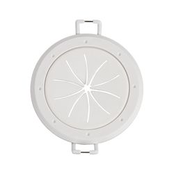 Monster Just Hook It Up White 1 gang Plastic Spring Lock Cable Pass Wall Plate 2 pk