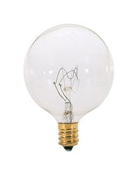 Satco 25 W G16.5 Decorative Incandescent Bulb E12 (Candelabra) Soft White 2 pk