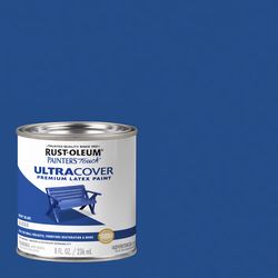Rust-Oleum Painter's Touch Gloss Deep Blue Water-Based Protective Enamel Exterior and Interior 8 oz