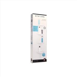 Better Living 24 in. H X 2.5 in. W X 8 in. L White 4-Shelf Corner Shower Caddy