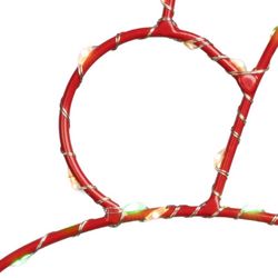 Celebrations LED Santa Silhouette 14 in. Hanging Decor