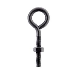 Wright 1/4 in. X 2-5/8 in. L Black Steel Eyebolt Nut Included