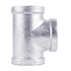 STZ Industries 1/2 in. FIP each X 1/2 in. D FIP 1/2 in. D FIP Galvanized Malleable Iron Tee