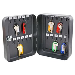 HILLMAN Brown Steel Key Cabinet 7.95 in. 6.36 in. 3.2 in.