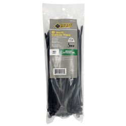 Steel Grip 8 in. L Black Cable Tie 100 pk