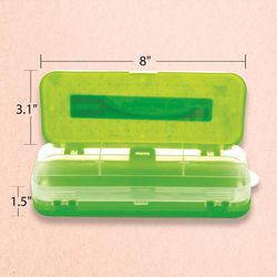 Bazic Products Brights Edition 1.46 in. H X 8 in. W X 3.54 in. D Organizer Box Assorted