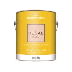 Benjamin Moore Regal Flat Navajo White Paint Interior 1 gal