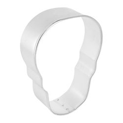 R&M International Corp 4 in. L Skull Cookie Cutter Silver 1 pc