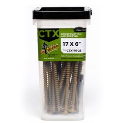 Big Timber No. 17 Ga. X 6 in. L Star Round Head Coarse Construction Screws