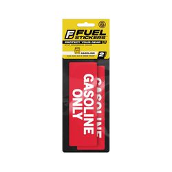Fuel Stickers 2 in. H X 6 in. W Rectangle Red Fuel Sticker Label 2 pk