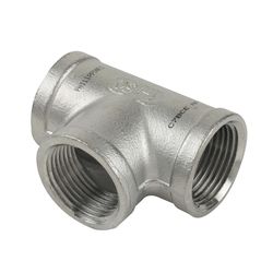 B&K Proline 1-1/4 in. FIP X 1-1/4 in. D FIP 1-1/4 in. D FIP Stainless Steel Tee