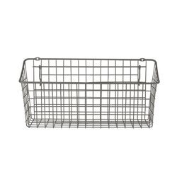 Spectrum 5.5 in. L X 15-1/2 in. W X 7 in. H Gray Wire Basket