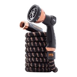 Pocket Hose Copper Bullet 3/4 in. D X 25 ft. L Medium Duty Expandable Flexible Garden Hose