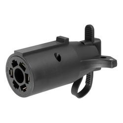 CURT 7 Blade to 4 Flat Electrical Adapter with Tester 4 in.