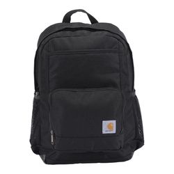 Carhartt Black Single-Compartment Backpack 18 in. H X 13 in. W