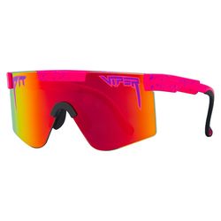 Pit Viper Sunglasses Unisex Pink Frame Rainbow Lens