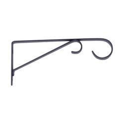 Living Accents Black Steel 9 in. H Straight with Loop Plant Hook 1 pk