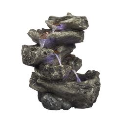 Alpine Polyresin Assorted Fountain with LED Light