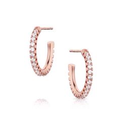 Montana Silversmiths Women's Everything is Rosy Rose Gold Hoop Rose Gold Earrings
