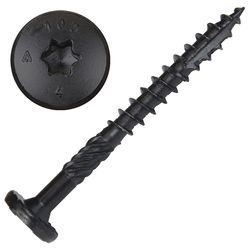 Screw Products, Inc. NOVA #14 in. X 2.5 in. L Star Black Steel Lag Screw 50 pk