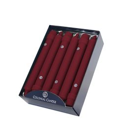Colonial Candle Cranberry Unscented Scent Classic Taper Candle
