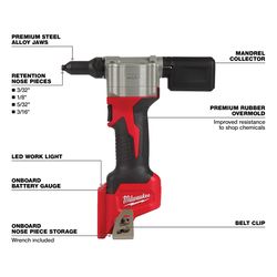 M12 Rivet Tool w 5.0Ah Battery Pack