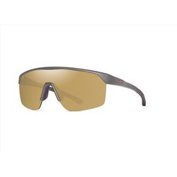 Maui Jim Paluna Sunglasses Unisex Matte Metallic Light Brown Frame Hawaii Glow Lens Polarized