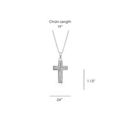Montana Silversmiths Women's Captured in Faith Cross Silver Necklace Water Resistant