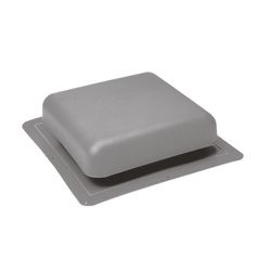 Master Flow 4 in. H X 18 in. W X 18.5 in. L Gray Resin Roof Vent