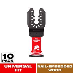 Diablo Demo Demon Amped 1-3/4 in. L X 1-1/4 in. W Carbide Oscillating Blade Nail-Embedded Wood 10 pk