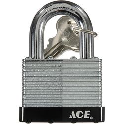 Ace 1-1/2 in. H X 2 in. W X 1-1/16 in. L Steel Double Locking Padlock
