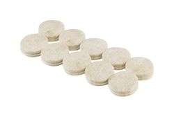 Shepherd Hardware Felt Self Adhesive Bumper Pad Beige Round 1 in. W 20 pk